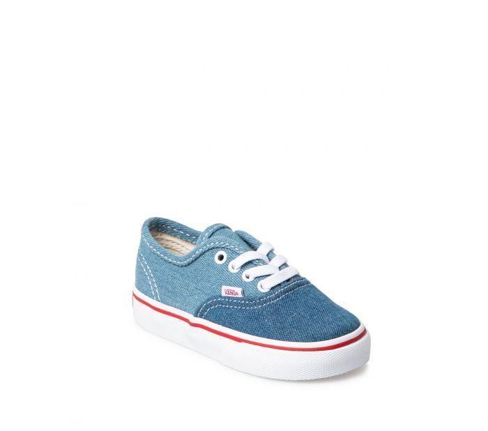Vans Toddler Authentic Denim 2 Tone Blue True White - 50-50 Skate Shop