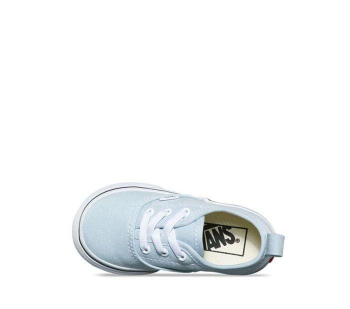 Vans Toddler Authentic Elastic Lace Baby Blue True White - 50-50 Skate Shop