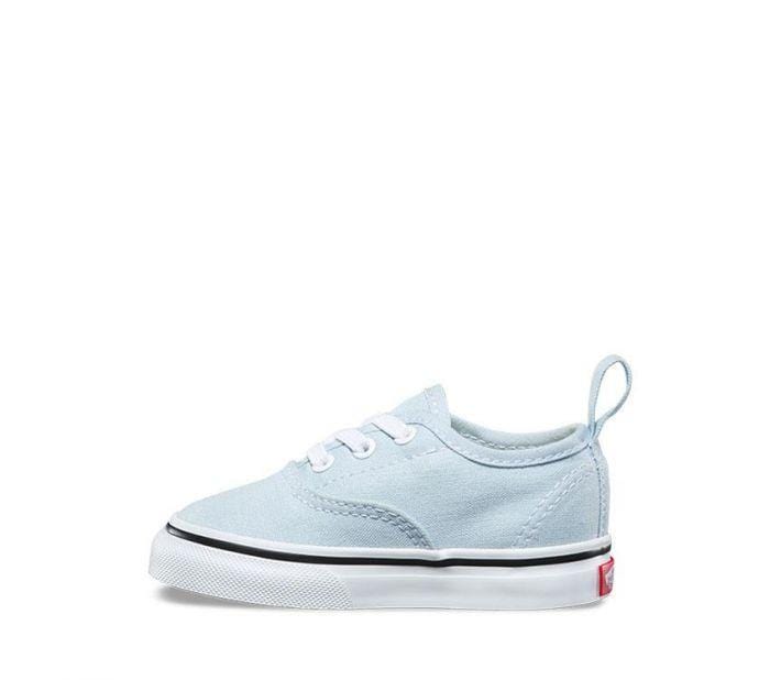 Vans Toddler Authentic Elastic Lace Baby Blue True White - 50-50 Skate Shop