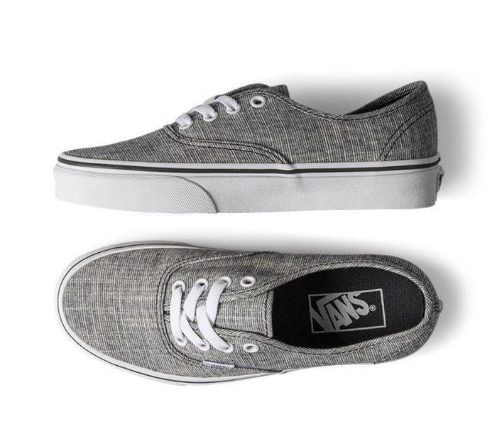 Vans UA Authentic (Chambray) Ebony True White - 50-50 Skate Shop