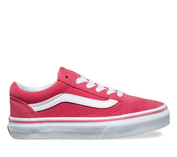 Vans Kids Old Skool (Suede) Desert Rose True White - 50-50 Skate Shop