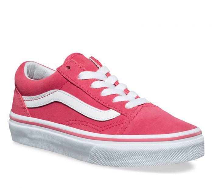 Vans Kids Old Skool (Suede) Desert Rose True White - 50-50 Skate Shop
