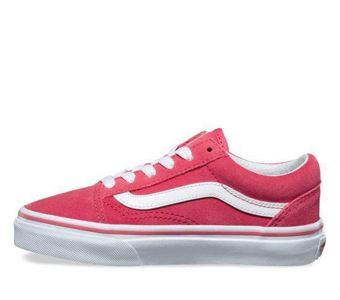 Vans Kids Old Skool (Suede) Desert Rose True White - 50-50 Skate Shop