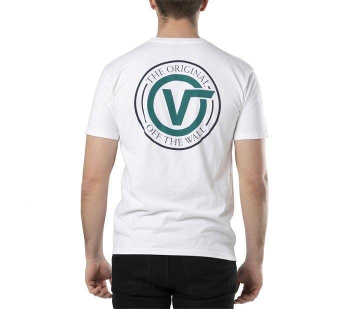 Vans OG Circle V Short Sleeve Shirt White - 50-50 Skate Shop