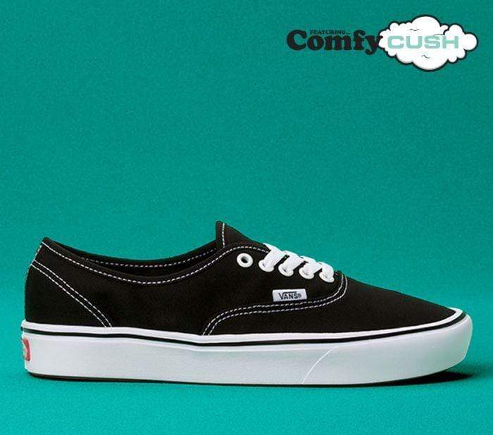 Vans Comfycush Authentic (Classic) Black True White - 50-50 Skate Shop