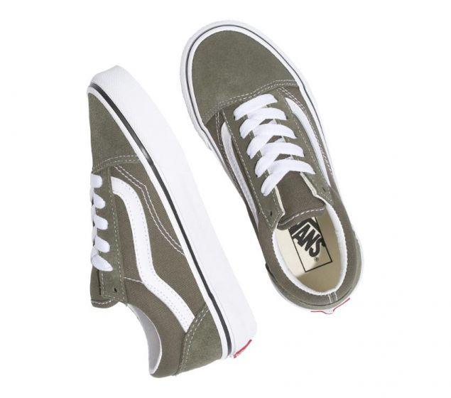 Vans Kids Old Skool Grape Leaf True White - 50-50 Skate Shop