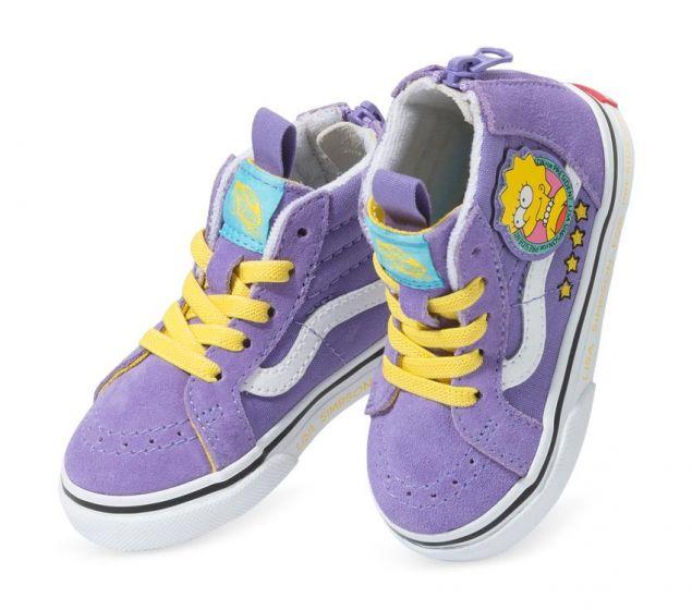 Vans x The Simpsons Toddler Sk8 Hi Zip Lisa 4 Prez - 50-50 Skate Shop