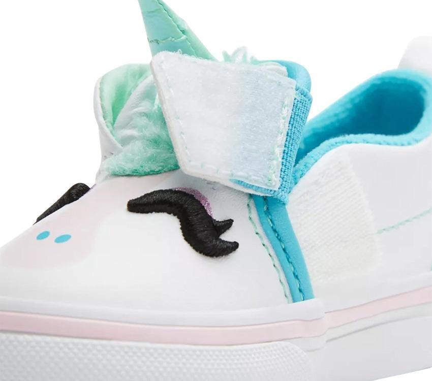Vans Toddler Slip On V UNI (Unicorn) Blue Atoll Iridescent - 50-50 Skate Shop