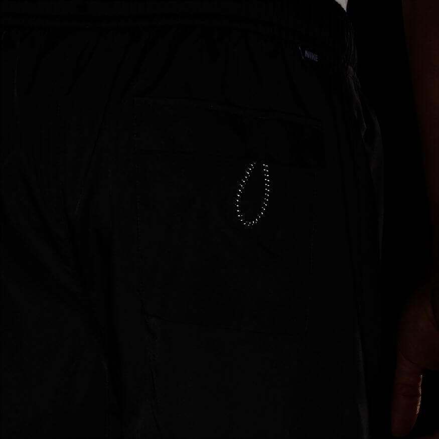 Nike Mens Woven Lined Flow Shorts Black White - 50-50 Skate Shop