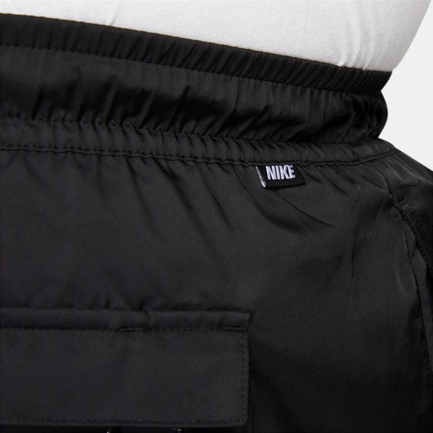 Nike Mens Woven Lined Flow Shorts Black White - 50-50 Skate Shop