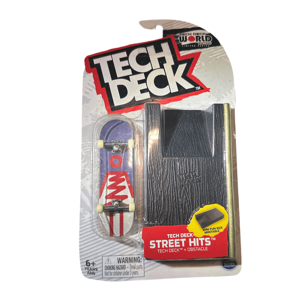 Tech Deck Street Hits Element Curved Rail Red Tie Dye - 50-50 Skate Shop