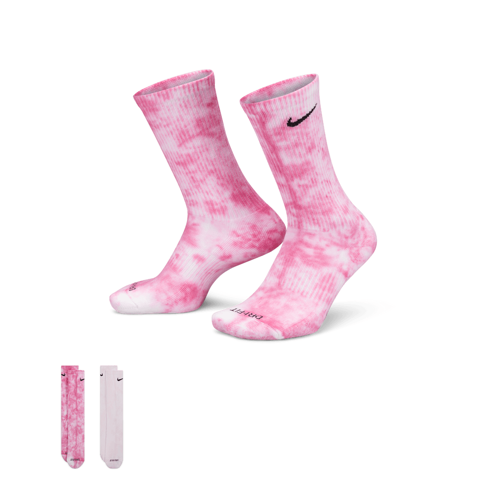 Pink nike crew socks best sale
