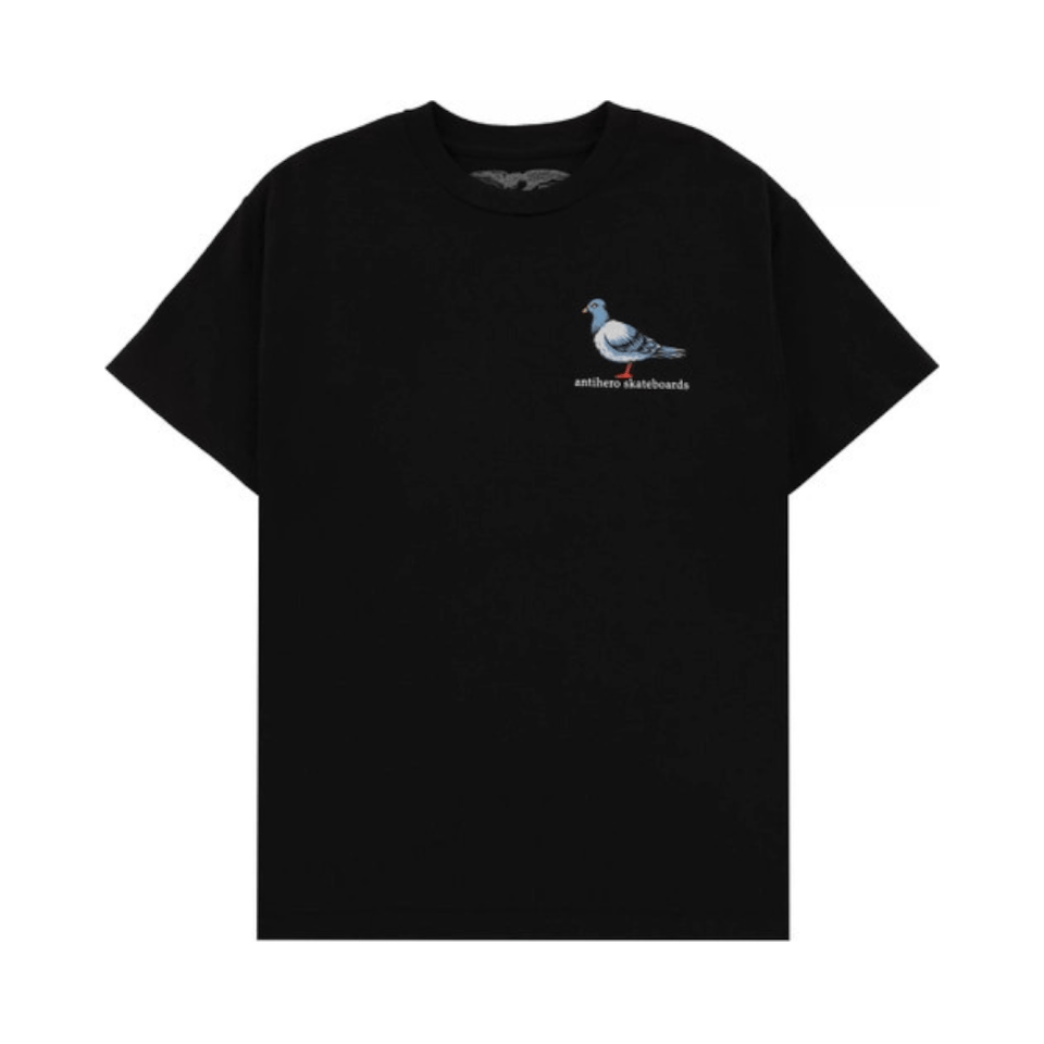 Anti Hero Mens Tee LIL Pigeon Black - 50-50 Skate Shop