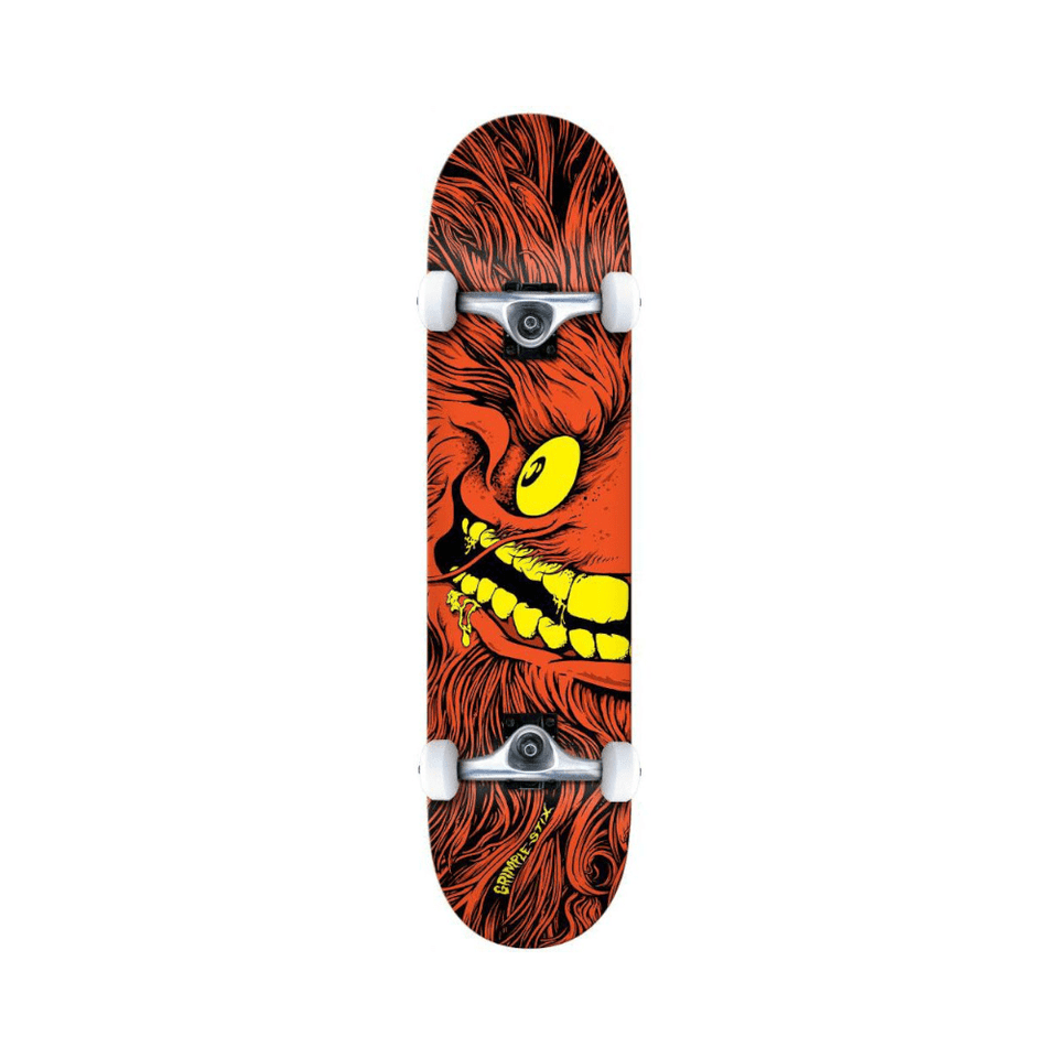 Anti Hero Skateboard Complete Grimple Full Face 8.0" x Red - 50-50 Skate Shop