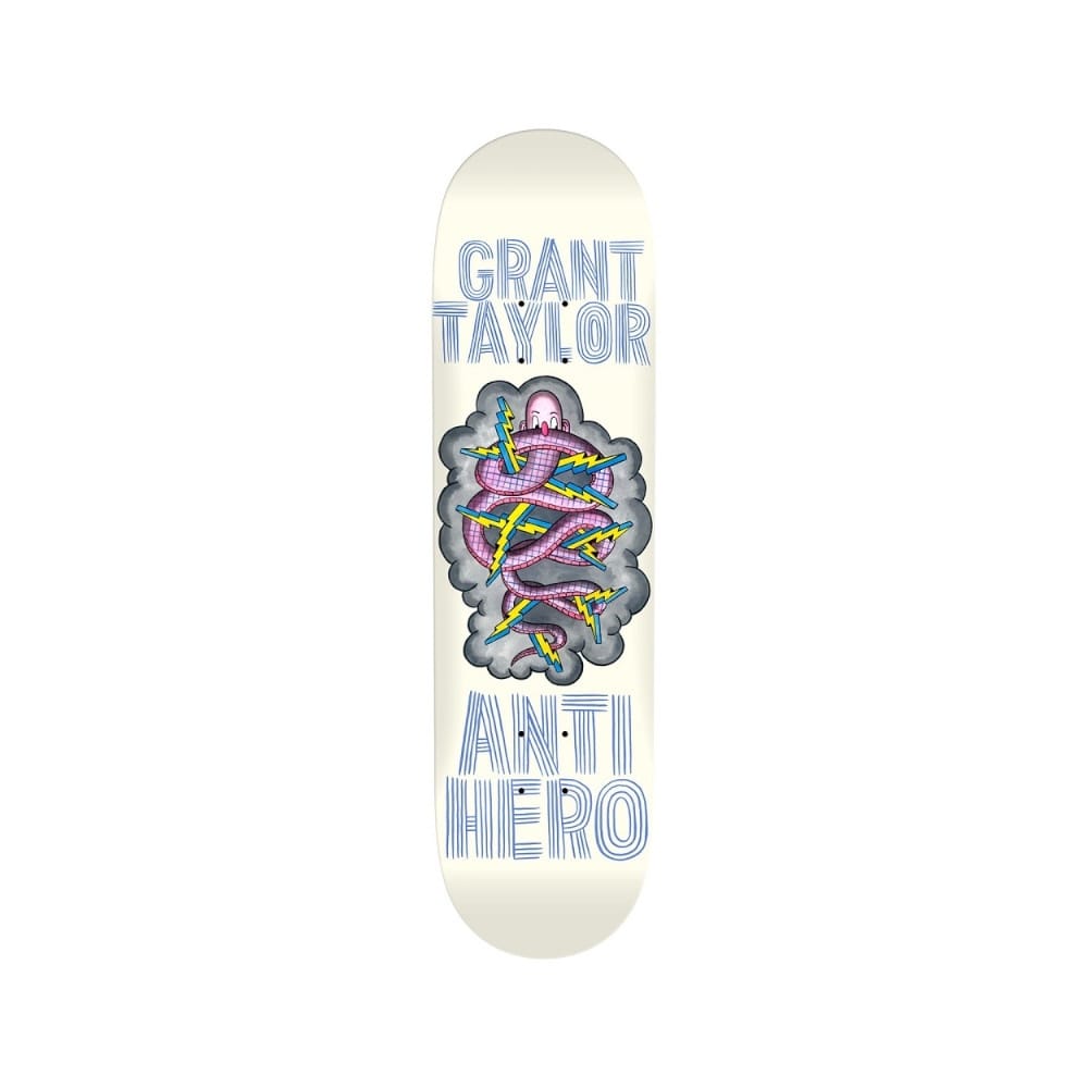 Anti Hero Skateboard Deck Hug Pavement Grant Taylor 8.38" x 32.25" Off White 14.5" WB