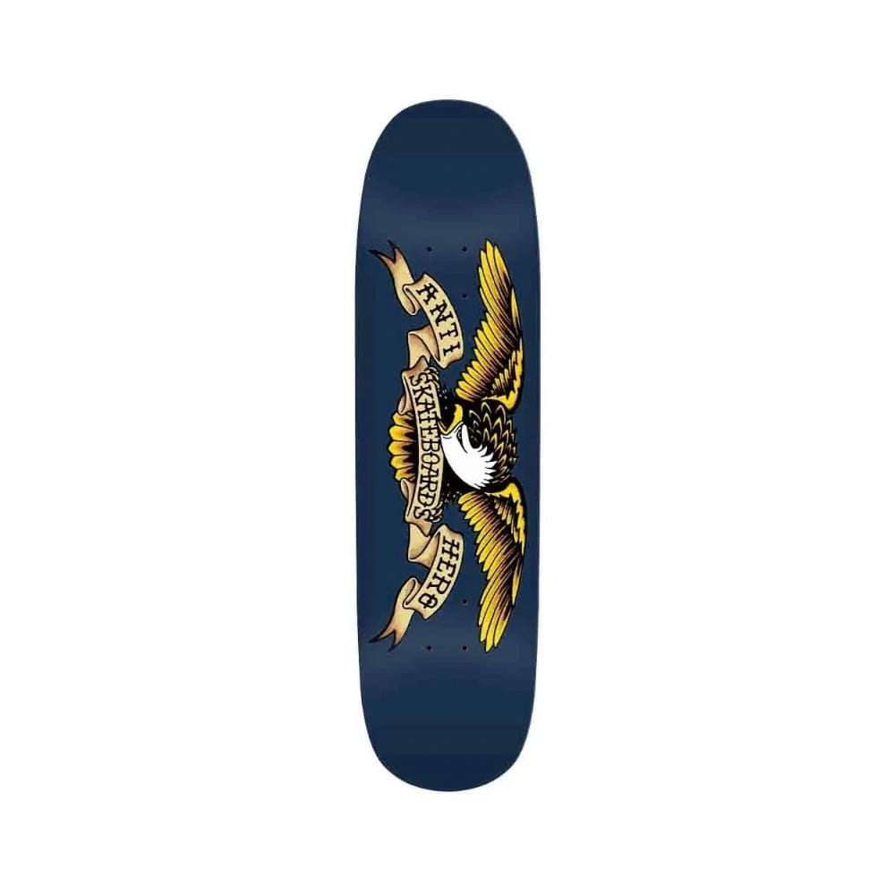 Anti Hero Skateboard Deck Shaped Eagle Blue 8.75" x 32.55" 14.75" WB - 50-50 Skate Shop