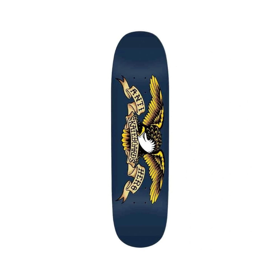 Anti Hero Skateboard Deck Shaped Eagle Blue 8.75" x 32.55" 14.75" WB
