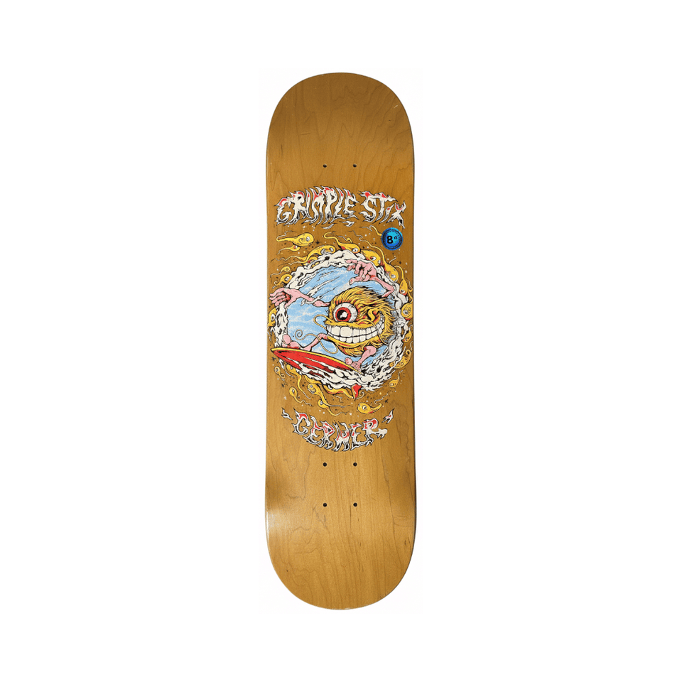 Anti Hero Skateboard Deck Grimple Zap Gerwer 8.4" x 32" Yellow 14.25" WB
