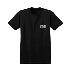 Antihero Skate Pocket Tee Reserve Black Off White - 50-50 Skate Shop