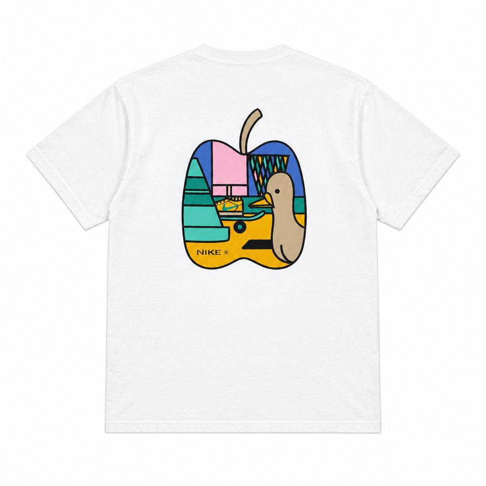 Nike SB Logo Skate T-Shirt Apple Pigeon White
