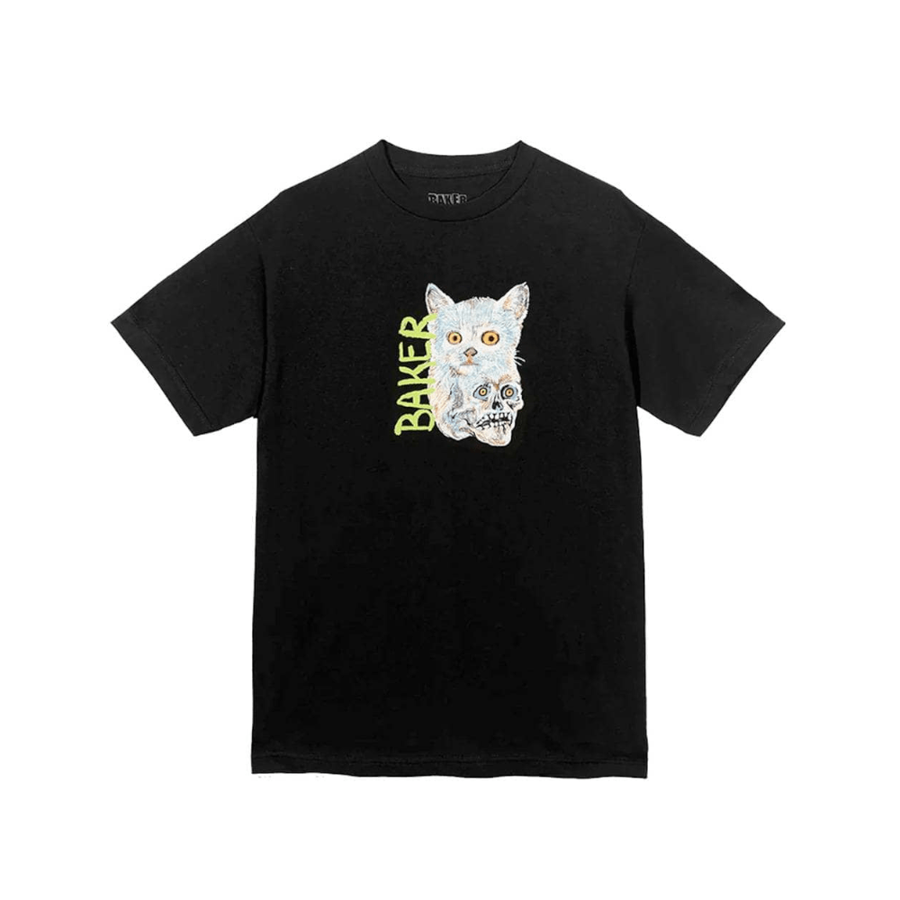 Baker Skate Cat Jr Tee Black - 50-50 Skate Shop