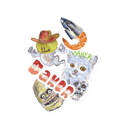 Baker Skate Sticker Constructors Sticker (Sold Individually) - 50-50 Skate Shop