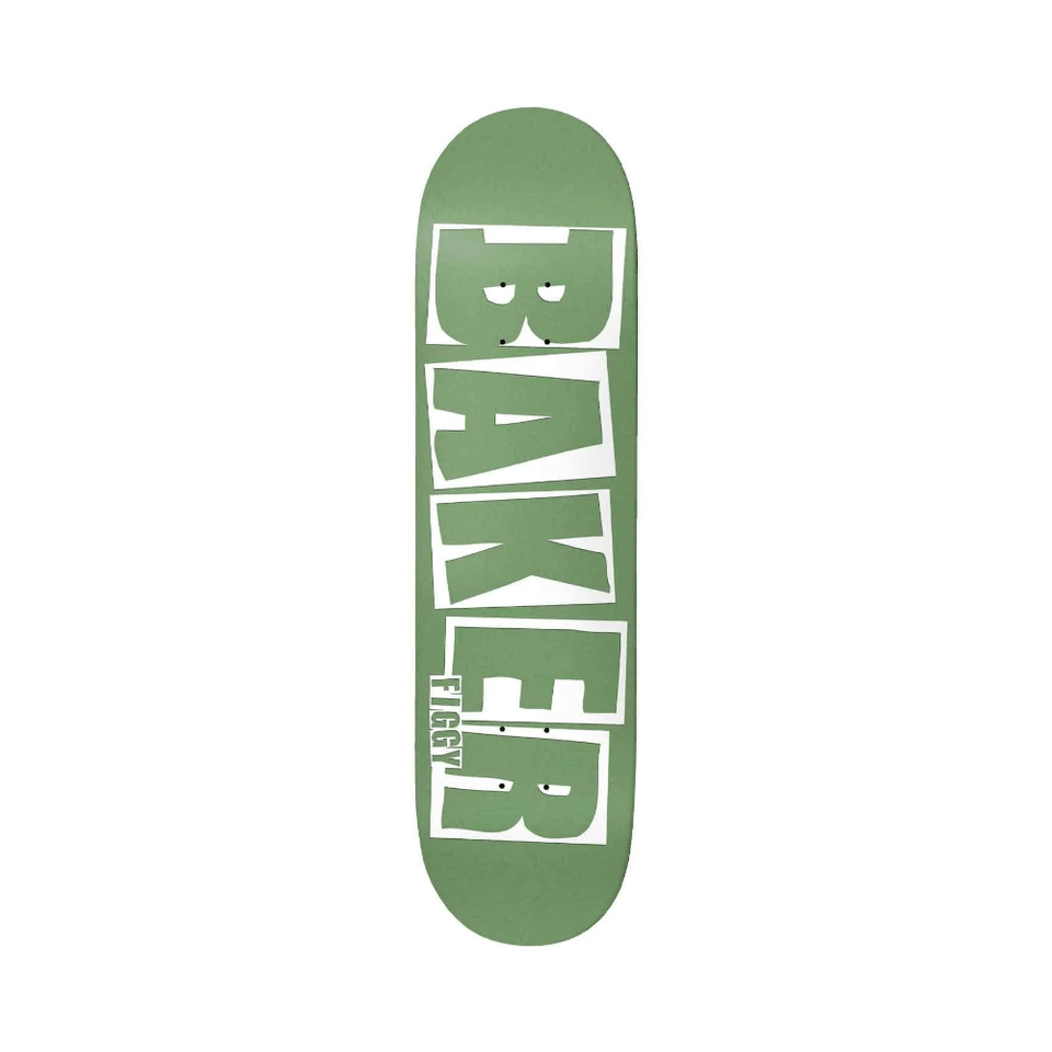 Baker Skateboard Deck Figgy Brand Name B2 8.25" x 32.25" Moss 14.25" WB - 50-50 Skate Shop