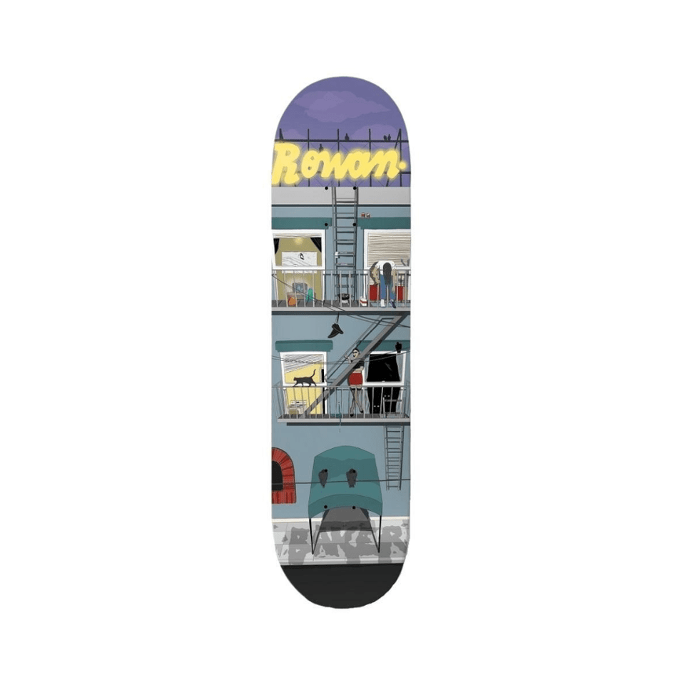 Baker Skateboard Deck Rowan Pigeon View 8.38" x 32" 14.5" WB - 50-50 Skate Shop