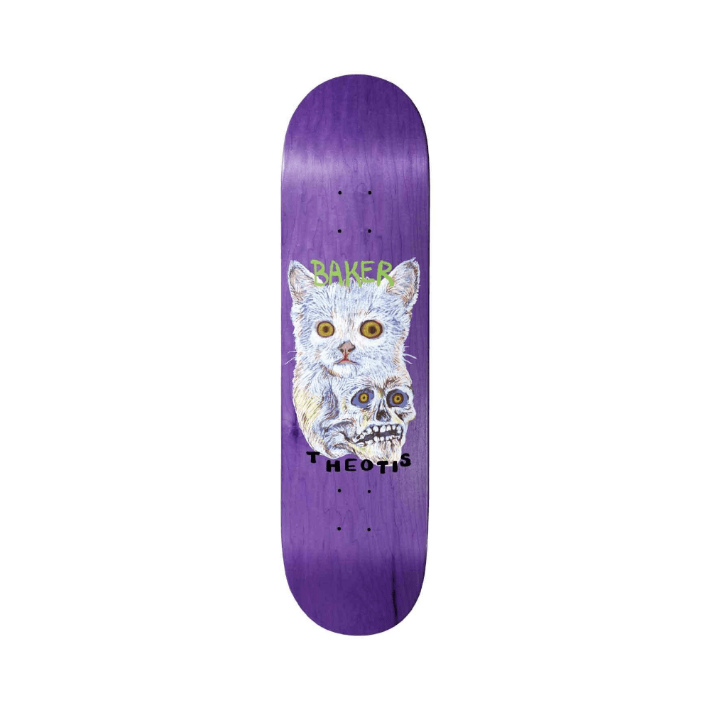 Baker Skateboard Deck Theotis Constructors 8.25" x 31.875" Purple 14.25" WB - 50-50 Skate Shop