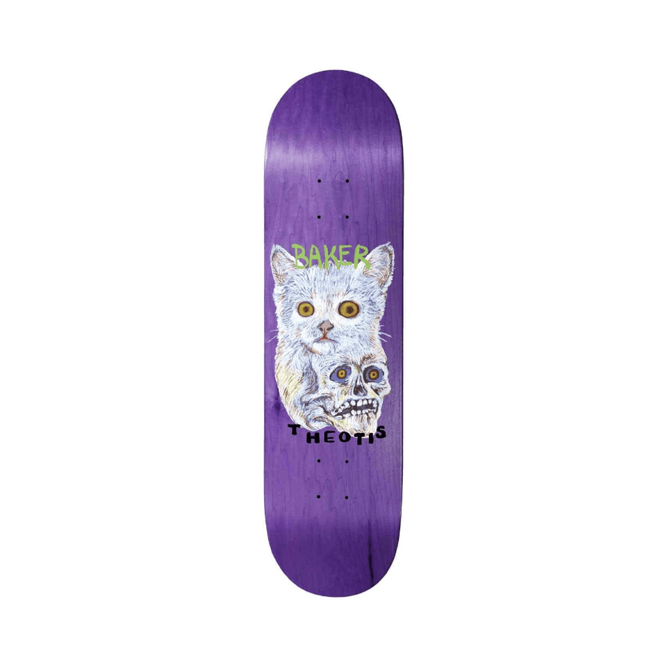 Baker Skateboard Deck Theotis Constructors 8.25" x 31.875" Purple 14.25" WB - 50-50 Skate Shop