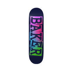 Baker Skateboard Deck Tyson Ribbon Navy Rainbow 8.25