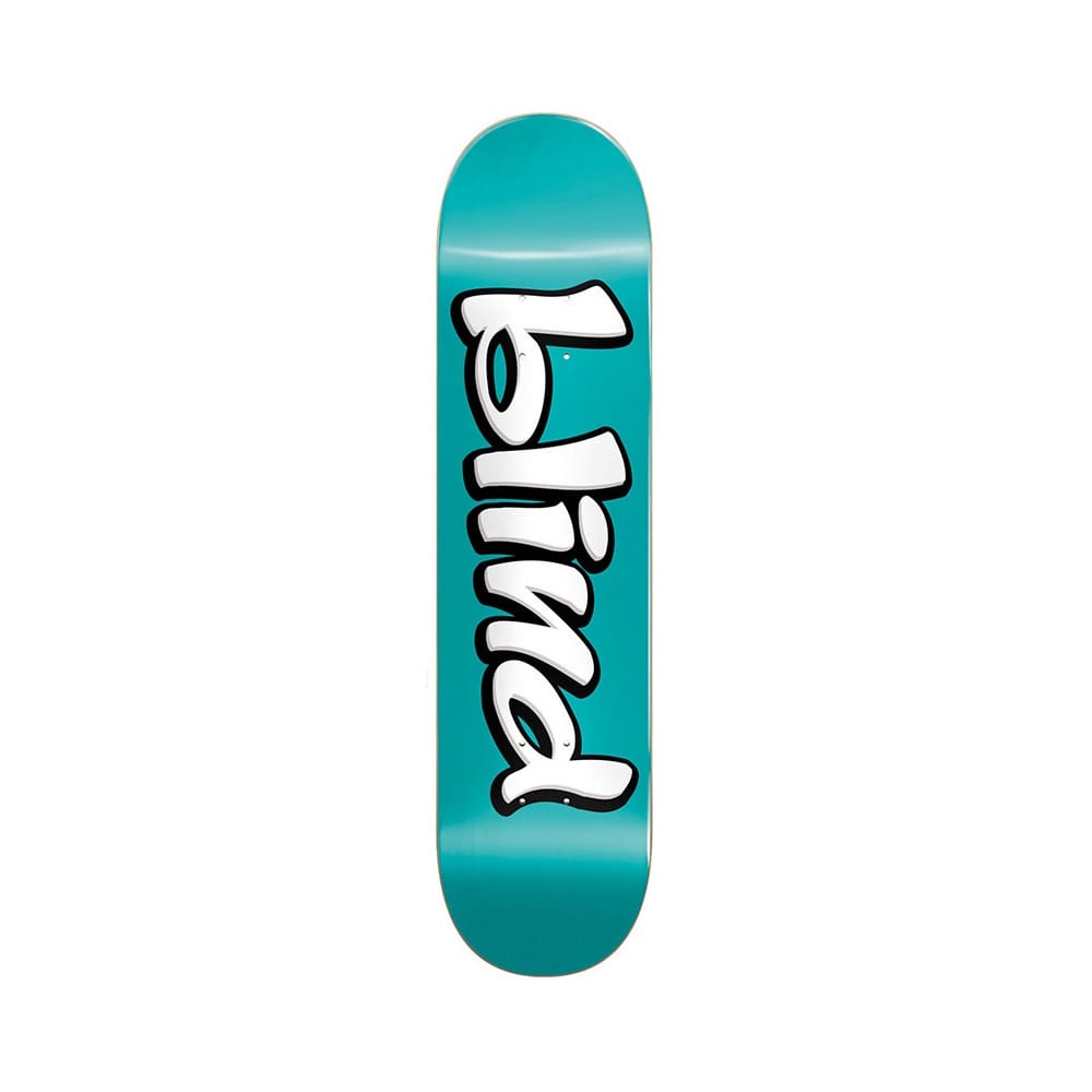 Blind Skateboard Deck Vintage Blind Logo RHM 7.75" x 31.15" Teal 13.8" WB