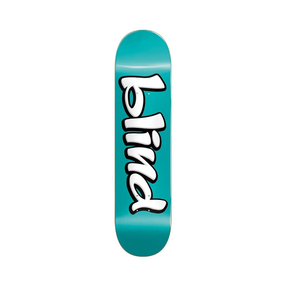 Blind Skateboard Deck Vintage Blind Logo RHM 7.75" x 31.15" Teal 13.8" WB