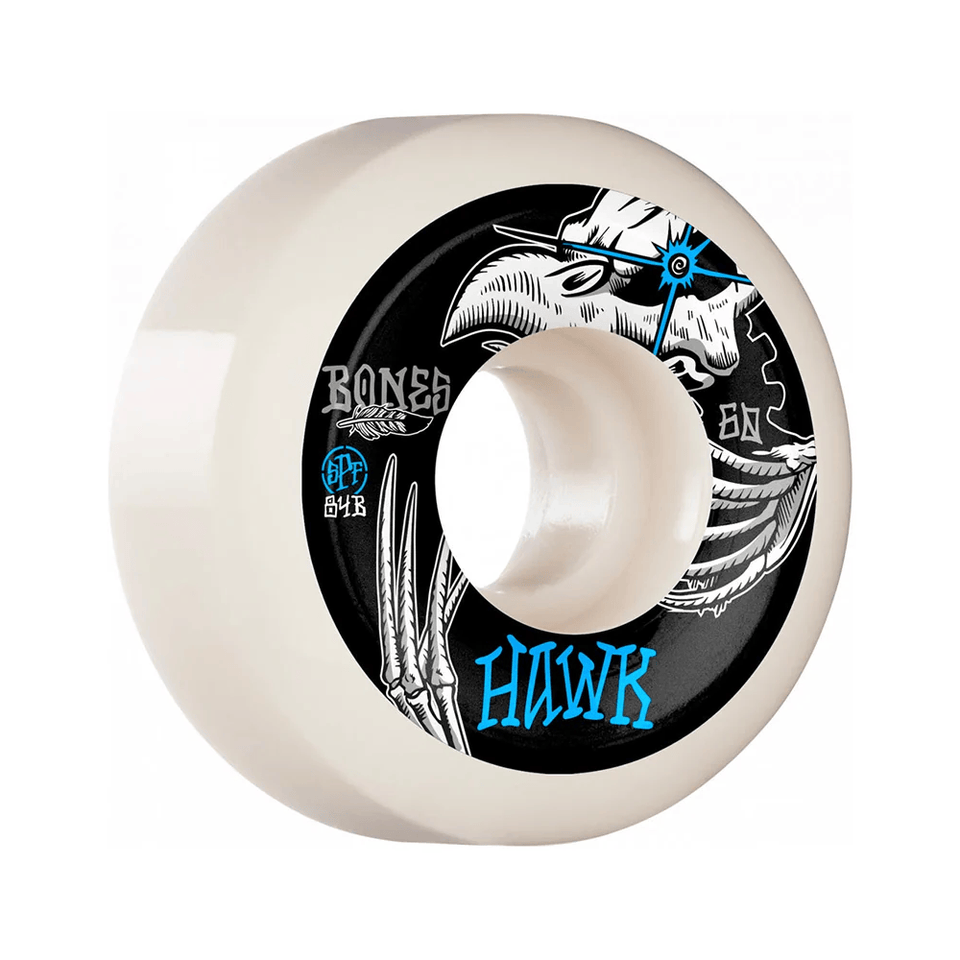 Bones Skateboard Wheels SPF Hawk Tattoo 60mm P5 Sidecut 84B