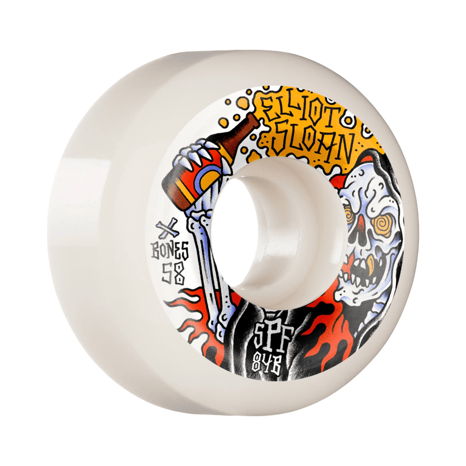 Bones Skateboard Wheels SPF Sloan Hammered 58mm 84b P5 Sidecut