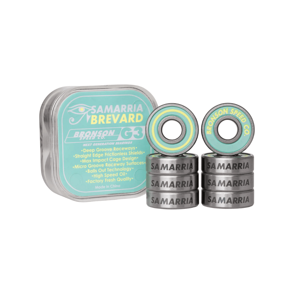 Bronson Skate G3 Samarria Brevard Pro Bearings (Set of 8)
