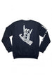 Santa Cruz Rock Hand Crewneck Black - 50-50 Skate Shop