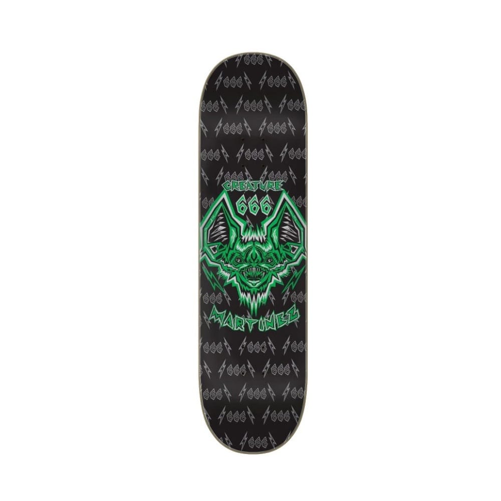 Creature Skateboard Deck Martinez GRBG Bat Pro 8.6" x 32.11" Black 14.626" WB