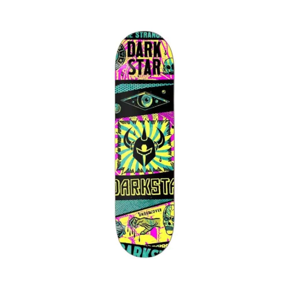 Darkstar Skateboard Deck Collapse HYB 8.0" x 31.62" Yellow 14" WB