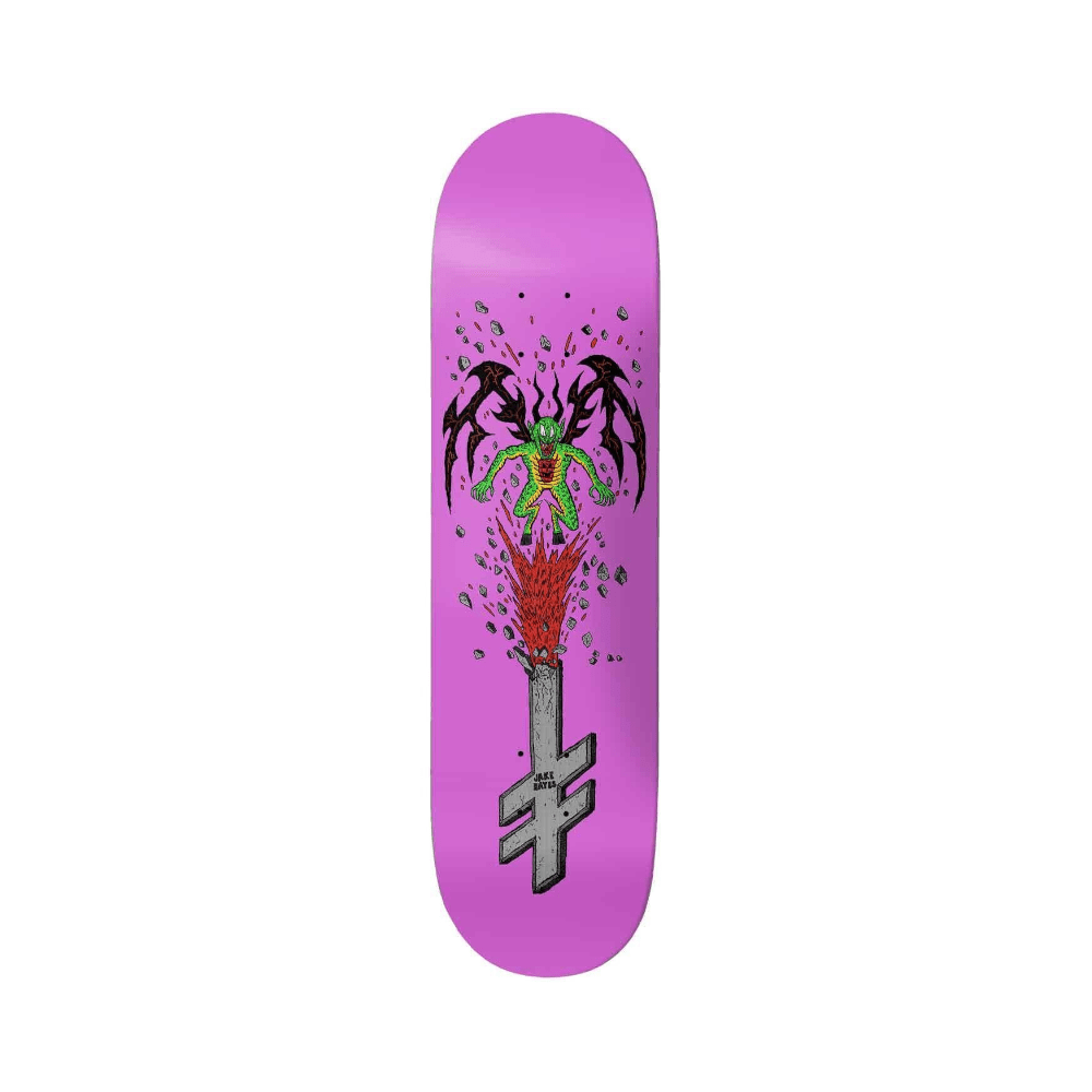 Deathwish Skateboard Deck Jake Hayes Exorcism Failed8.25" x 31.5" Purple 14.25" WB - 50-50 Skate Shop