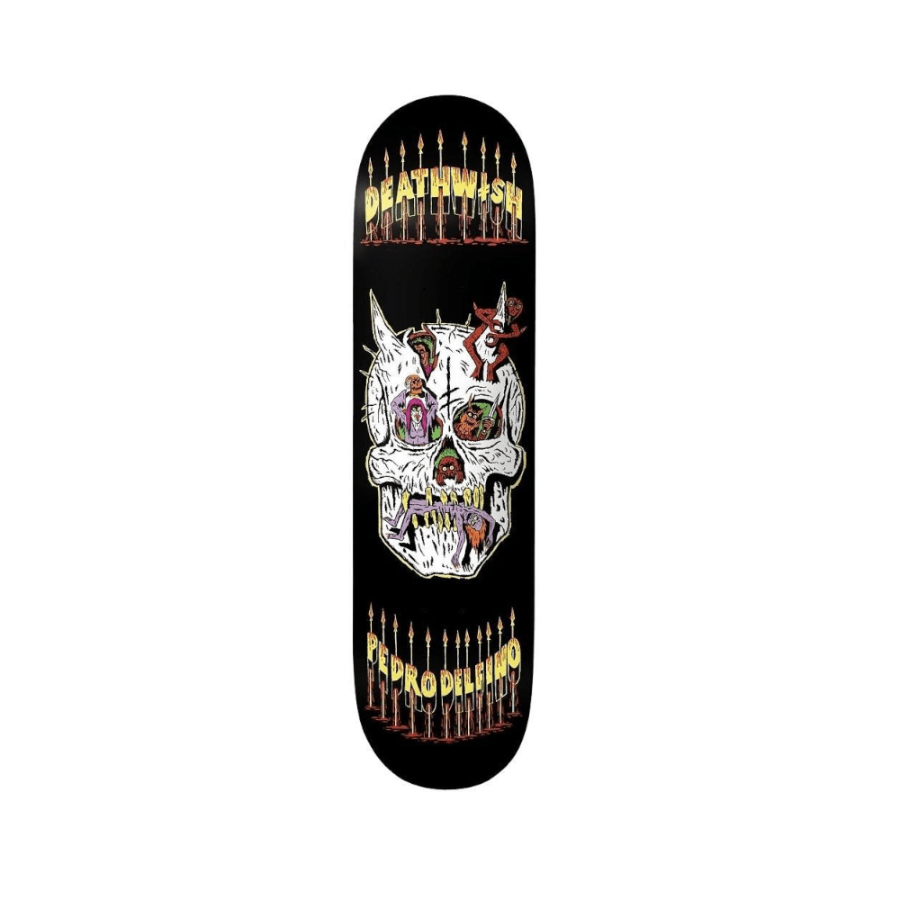 Deathwish Skateboard Deck Pedro Exorcism Failed 8.125" x 31.5" Black 14.25" WB - 50-50 Skate Shop
