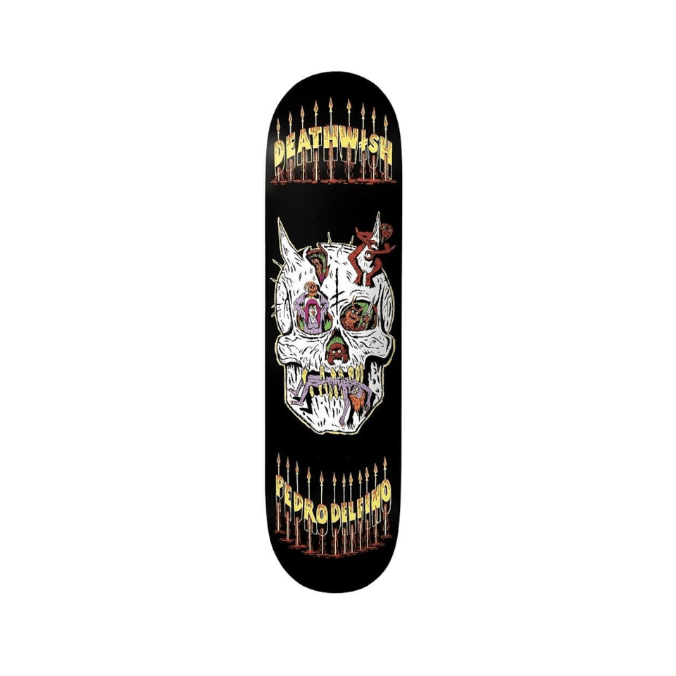 Deathwish Skateboard Deck Pedro Exorcism Failed 8.125" x 31.5" Black 14.25" WB - 50-50 Skate Shop