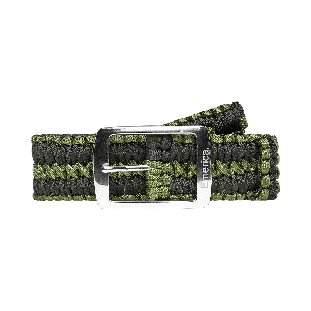 Emerica Skate Paracord Belt Olive Black - 50-50 Skate Shop