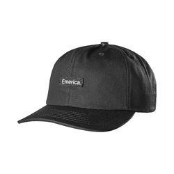 Emerica Skate Pure Patch 6 Panel Snapback Black White - 50-50 Skate Shop