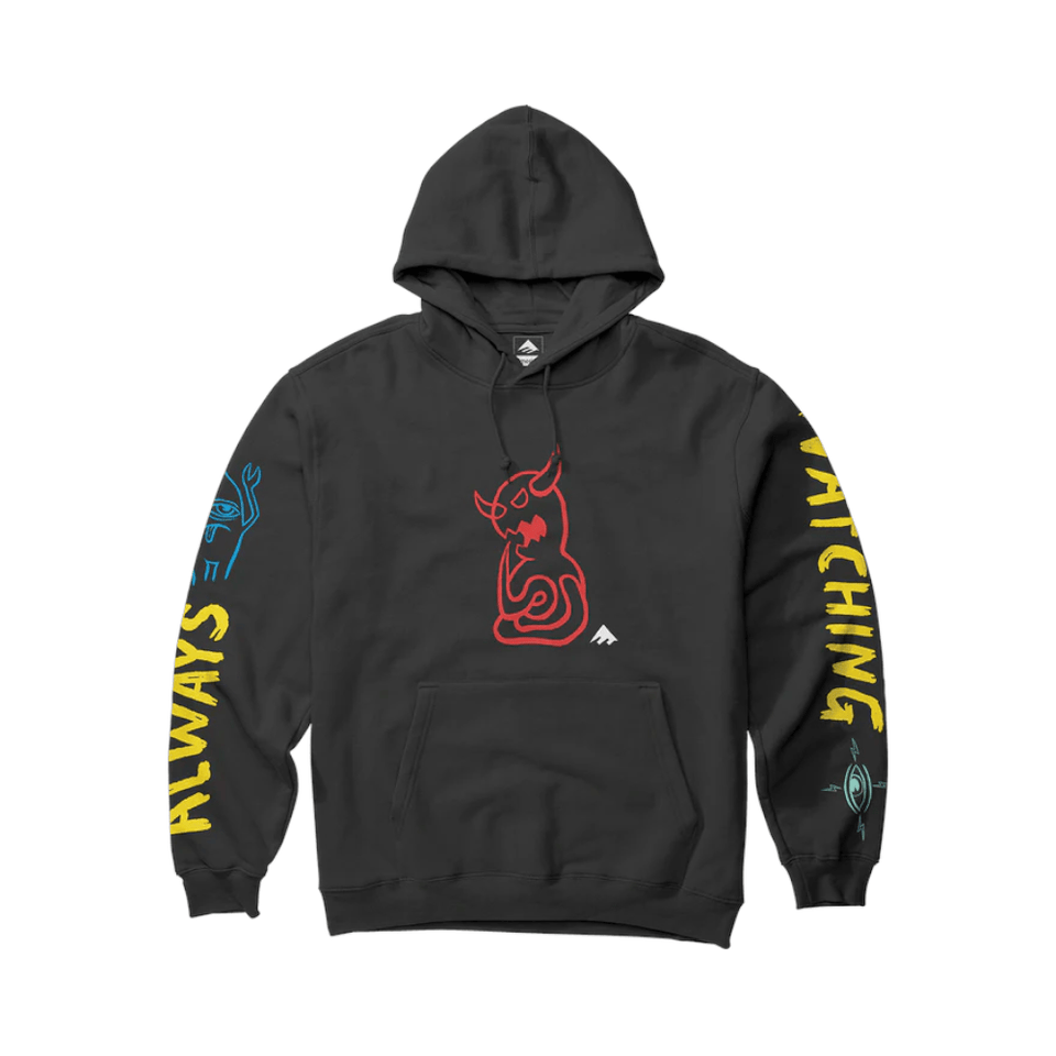 Emerica X Toy Machine Cluster Hoodie Black - 50-50 Skate Shop