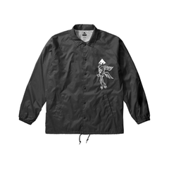 Emerica X Toy Machine Coaches Jacket Black 50 50 Skate Shop