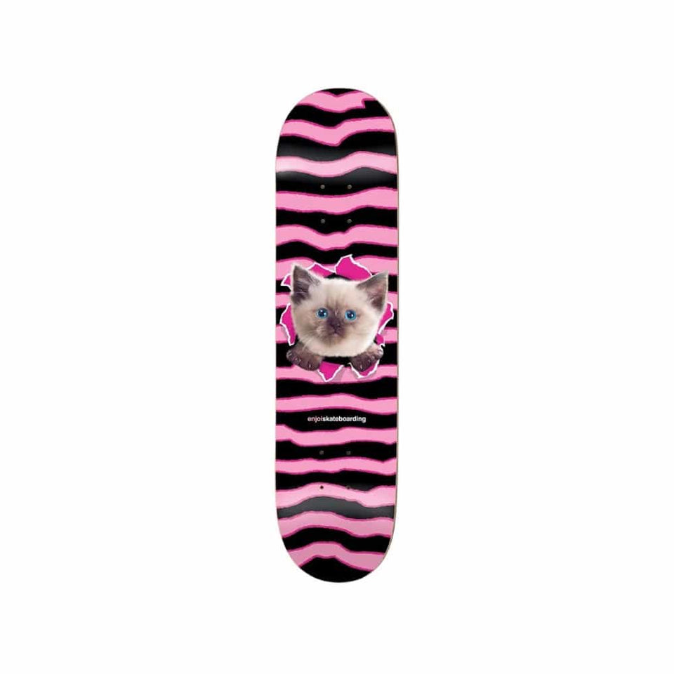 Enjoi Skateboard Deck Kitten Ripper HYB 7.75" x 31.15" Pink 13.875" WB