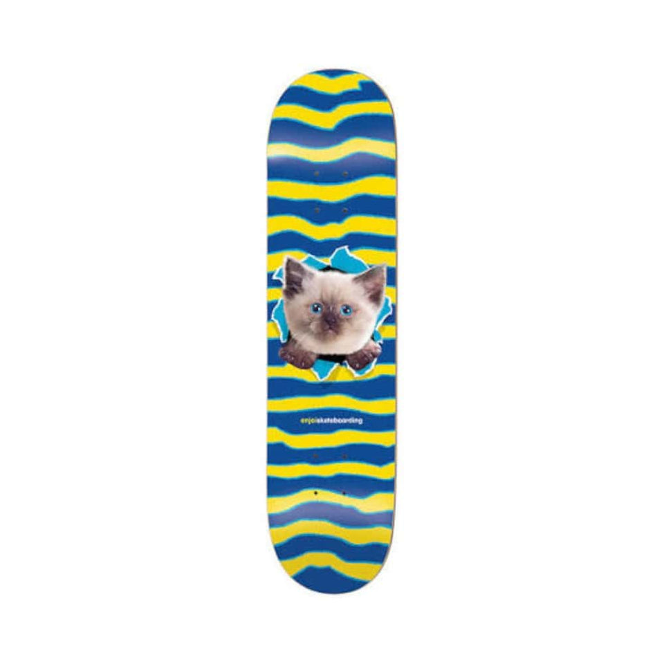 Enjoi Skateboard Deck Kitten Ripper HYB 8.25" x 31.75" Blue 14.25" WB