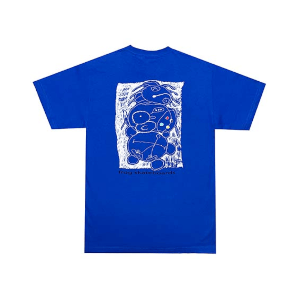 Frog Skate Crazed Painter Tee Royal Blue