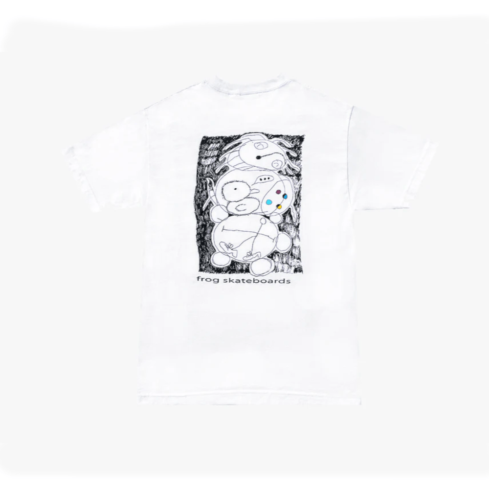 Frog Skate Crazed Painter Tee White - 50-50 Skate Shop
